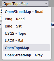 RadioMobile Map Selection Menu