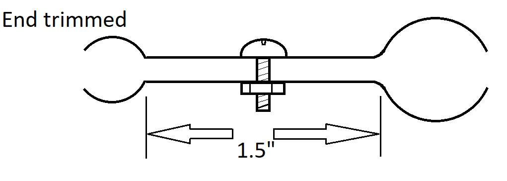 Finished shorting bracket drawing