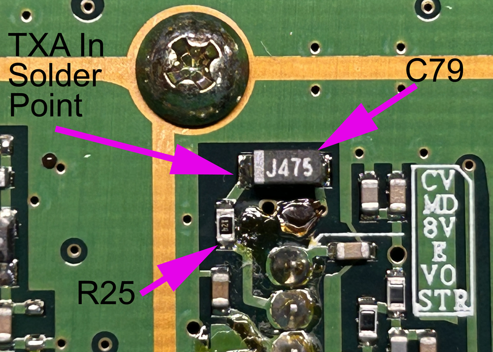 C79 and R25 on the TK-760