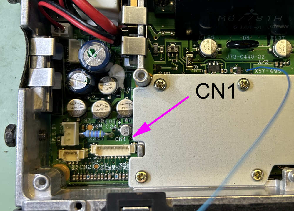 Connector CN1 location
