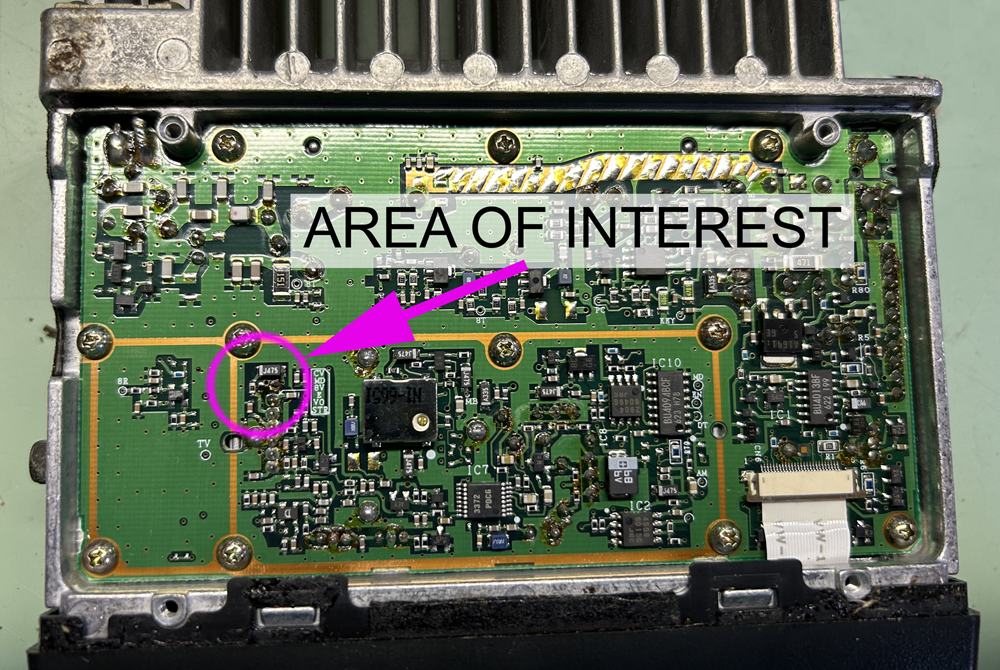 Bottom of TK-760 main board