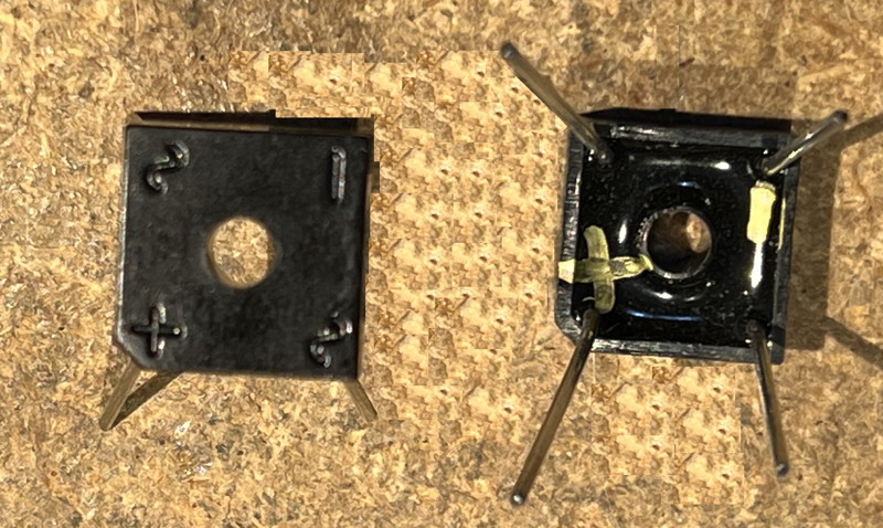 top/bottom of rectifier